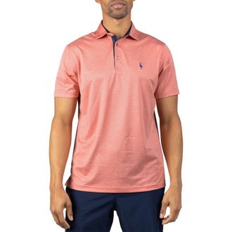 Tailorbyrd M&eacute;lange Mesh Performance Polo in Vintage Coral at Nordstrom Rack, Size Xx-Large