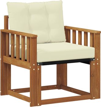 vidaXL Sof&aacute; De Exterior Madera Maciza De Acacia Y Textileno Vidaxl
