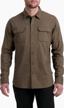 K&uuml;hl Descendr Flannel Long Sleeve Shirt In Sand Storm