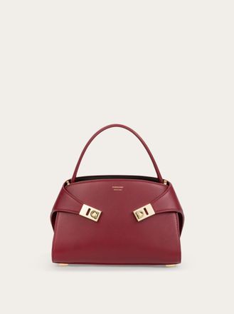Ferragamo Women Hug soft bicolor handbag (XS) Red
