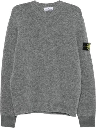 Stone Island Jersey 5100050 con cuello redondo - Knitwear - Hombre - Gris - L