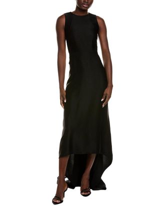 Michael Kors Charm Fishtail Silk-Lined Gown