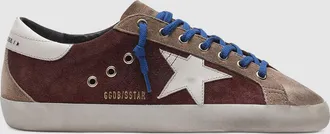 Golden Goose Baskets Homme Super-Star Dark Red Warm Grey Buttercream White