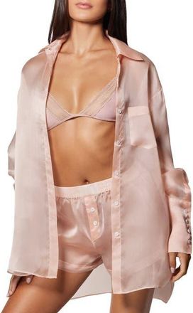 Kiki De Montparnasse Organza LS Shirt in Buff at Nordstrom, Size Medium L