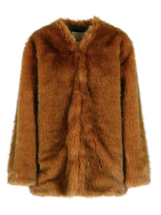 Isabel Marant Isabel Marant Aglae Brauner Kunstpelzmantel aus Polyester