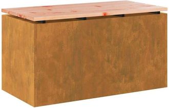 vidaXL Garden Bench Rusty 80 x 40 x43 cm Weathering steel vidaXL