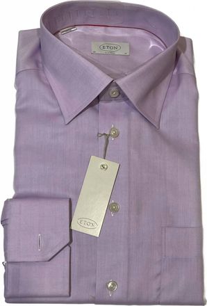 Eton Mens Classic Shirt In Lilac