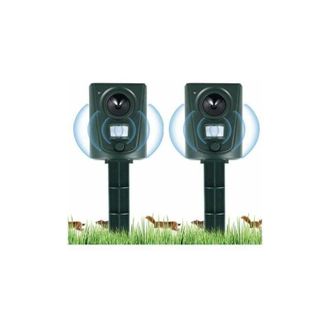 OEM Repelente Ultras&oacute;nico Para Gatos 2x 2023 Para Jardines, Repelente Para Gatos Con Estacas Para El Suelo Para Disuadir A Perros, Gatos Y P&aacute;jaros, Para J