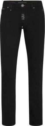 Philipp Plein Original Denim Five-Pocket Broek - Heren - Slim Fit Jeans - Zwart - W30 - Denim - Jeans