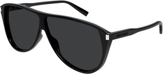 Saint Laurent SL 731 Gaspar Zonnebril - unisex - Accessoires - Zwart - Maat: 65 MM