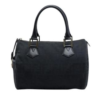 Fendi Pre-owned Boston Bag - Dames - Vintage Handtas - Zwart - ONE Size - Leer - Vintage