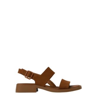 Camper Flat Sandals, female, Brown, Size: 10 US Dana Low Sandals