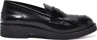 Gianluca Giordano Black Rubber Penny Loafers