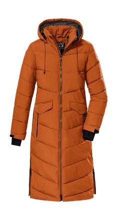 Killtec Steppmantel KILLTEC KOW 62 WMN QLTD CT, Damen, Gr. 46, gelb (curry), Oberstoff: 100% Polyester, Futter: 100% Polyester, Wattierung: 100% Polyester (re