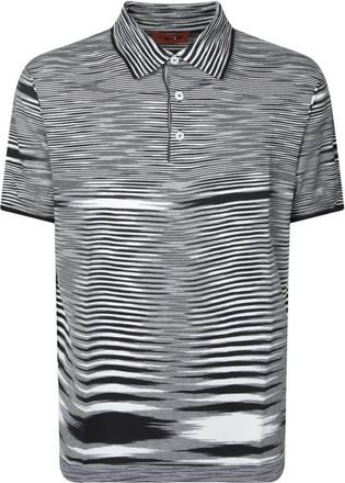 Missoni Zwart Gestreept T-Shirt - Heren - Polos - Zwart - M - Katoen - Tops