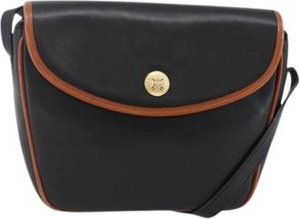 Celine Pre-owned Vintage Cross Body Bag - Dames - Vintage Schoudertas - Zwart - ONE Size - Leer - Vintage