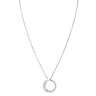 Swarovski Matrix Pendant Rhodium Shiny White