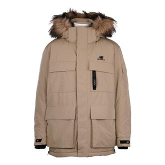 New Balance Warm Long Down Jacket Asia Sizing Brown NPA46021-BEI