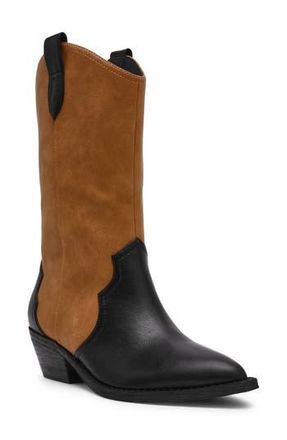 Dolce Vita Korbella Western Boot in Black Tan at Nordstrom Rack, Size 6.5