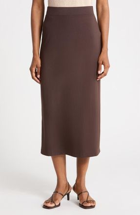 Vince Pull-On Midi Skirt in Dk Coffee at Nordstrom Rack, Size X-Small