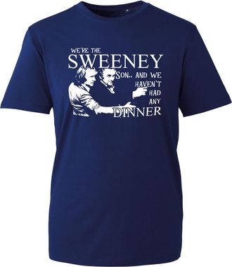 Generic Sweeney Dinner T-Shirt, We are The Sweeney Son Retro 70s Cult Classic Movie TV Show Themed Shirt, Gift Unisex Tee Top (Navy, 2XL Years)