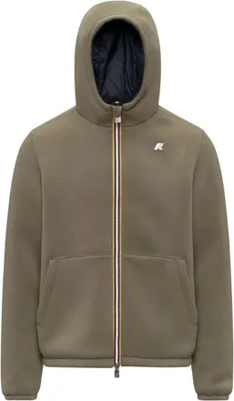 K-Way Hoodies & sweatvesten, Heren, Groen, XL, Polyester, Omkeerbare Jas