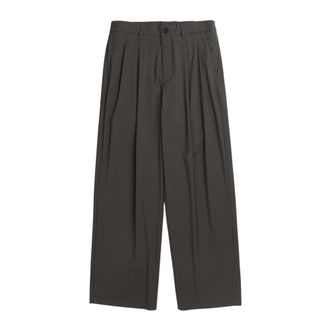 Norse Projects Wide Trousers, male, Gray, Size: XL abiti Poliestere riciclato