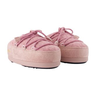 Moon Boot Womens Quilted Padded Slipper Pink Synthetic