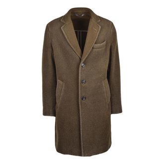 Circolo 1901 Cappotto - Heren - Mantel - Groen - M - Wol - Jassen