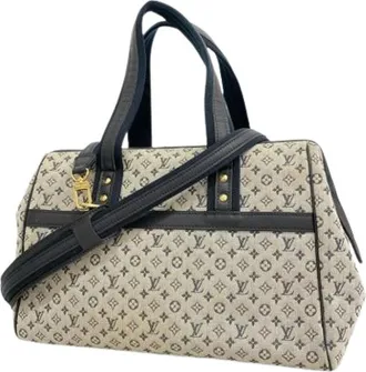Louis Vuitton Pre-owned Handbags, female, Blue, Size: ONE SIZE Pre-owned Vintage Canvas Handbag