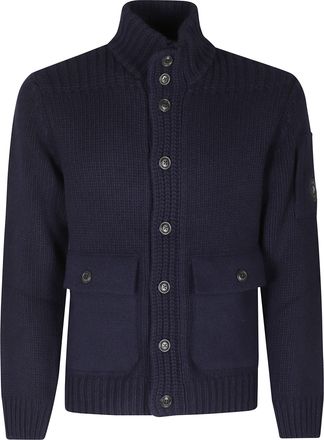 C.P. Company Total Eclipse Lambswool GRS Wool Cardigan