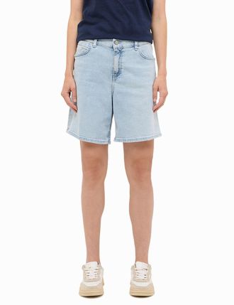 Mustang Regular-fit-Jeans MUSTANG Damen Style Jodie Shorts, Damen, Gr. 28, blau (211 hellblau), Denim/Jeans, 98% Baumwolle, 2% Elasthan, unifarben, regular fi