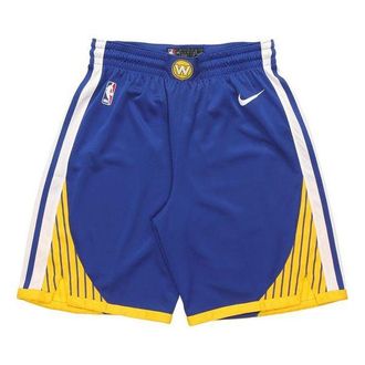 Nike Team Edition SW Golden State Warriors Basketball Shorts Blue 866809-495
