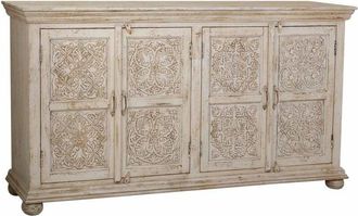 Wanderlust Deco Aparador De Madera Beige 169x39x91 Cm