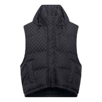 Balenciaga x Gucci The Hacker Project Hacker Cocoon Puffer Gilet Vest Black 681884TLO531269