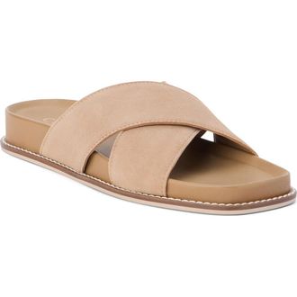 Matisse Footwear Hannah Slide Sandal in Tan Suede at Nordstrom, Size 10