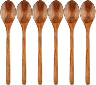 OEM Juego De Cucharas De Madera - Hechas A Mano Con Madera De Nanmu - 23,5 Cm De Largo Y 4,2 Cm De Ancho