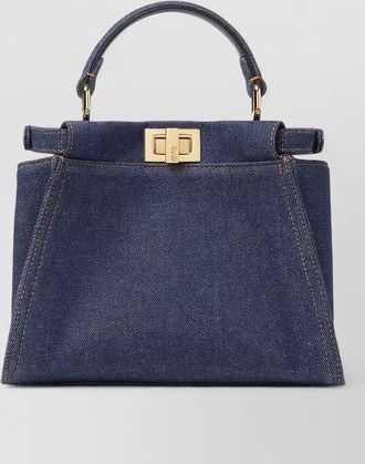 Fendi mini peekaboo shoulder bag ff logo