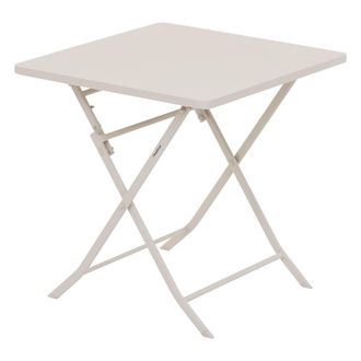 Hesperide Hesperide - Mesa De Jard&iacute;n Plegable Cuadrada Greensboro En Acero Arcilla - Hesp&eacute;ride