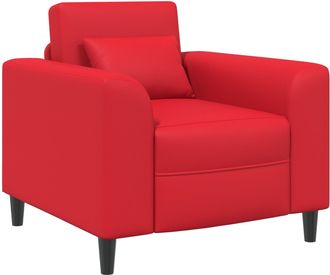 vidaXL Sill&oacute;n Rojo Cuero Sint&eacute;tico Vidaxl