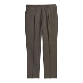 Sand Copenhagen Sand - Stretch Flanellen Broek - Heren - Broeken - Bruin - Maat: 2XL Flanel