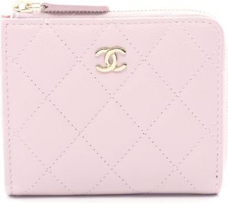 Chanel Purple Leather Wallet (Bi-Fold) (Pre-Owned)