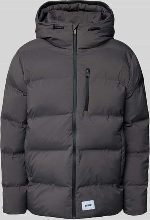 Khujo Steppjacke mit Kapuze Modell Silas in Anthrazit, Größe XXL