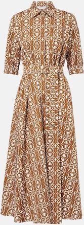 Max Mara Abito midi Luxgi in cotone con stampa