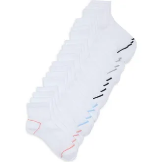 Nordstrom Rack 10-Pack Everyday Quarter Socks in White at Nordstrom, Size 9