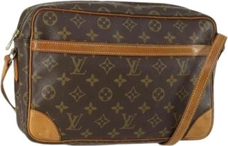 Louis Vuitton Pre-owned Canvas Cross Body Bag - Dames - Vintage Schoudertas - Bruin - ONE Size - Vintage
