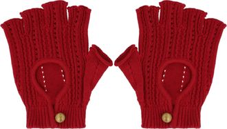 Valentino Knit Fingerless Gloves