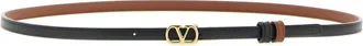 Valentino Garavani Black VLogo Signature Buckle Belt
