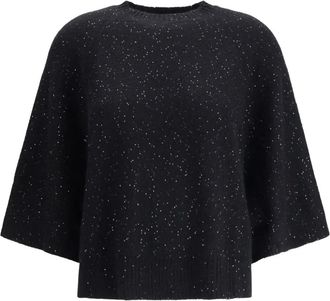 Fabiana Filippi Maglione con paillettes - Nero