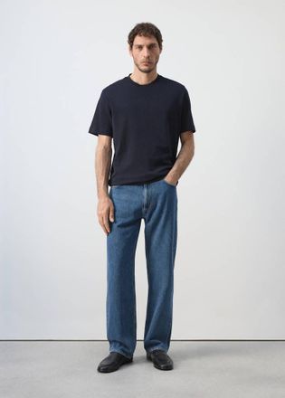 Mango T-shirt regular-fit 200 gsm navy - Uomo - XXL - MANGO MAN